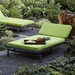 The Alyssa Canvas Macaw Green Chaise from Overstock.com