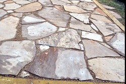Flagstone patio and photo by Kevin Stevens of KMS Woodworks