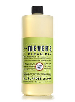 Mrs. Meyer's Clean Day All Purpose Cleaner in Lemon Verbena. Photo via MrsMeyers.com