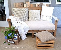 Pallet sofa by Funky Junk Interiors via Hometalk.com.