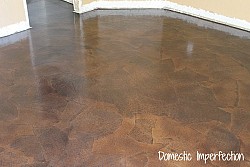 Photo and paper bag floor by Ashley at Domestic Imperfection.