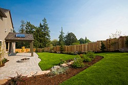 A stone patio replaces a deck. (ChuckCollier/istockphoto.com)