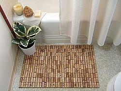 Wine cork bath mat by Brightnest.com via Hometalk.com.