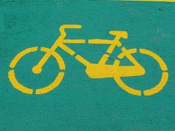 Photo of a bicycle symbol by CBR1000/sxc.hu.
