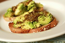 Open-face avocado and salsa verde sandwich, yum! Photo: Jennifer/Flickr