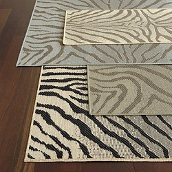 Zebra Belgique Indoor/Outdoor Rug from Ballard Designs via BallardDesigns.com