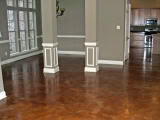 acid stained floor
