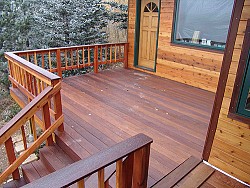 This is an Ipe and Redwood deck by Kevin Stevens.