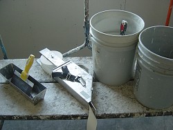 Scrapers, drywall tape and buckets of plaster mean one thing: Drywall companies are in the house! (Photo: macshack/morguefile.com)