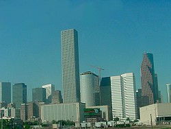 Photo of the warm, sunny skyline of Houston by Bubbels/sxc.hu.