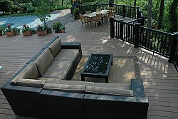 Deck and photo by Deck and Patio Company via Hometalk.com. 