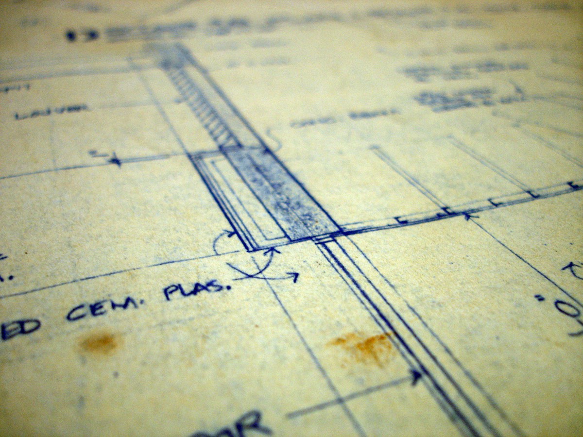 Photo of a building plan by kahanaboy/morguefile.com.