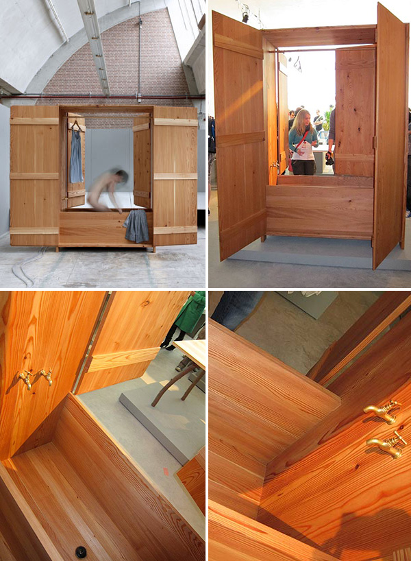 Sauna in a Cupboard via Captivatist.com Sauna in a Cupboard via Captivatist.com