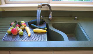 kitchen concrete sink