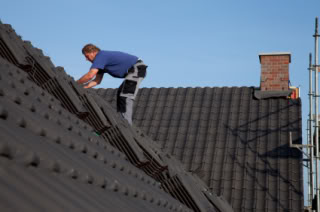 Working on the roof Working on the roof