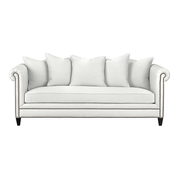 The Tailor Sofa by Crate & Barrel (via Crateandbarrel.com) has hemp upholstery fabric. The Tailor Sofa by Crate & Barrel (via Crateandbarrel.com) has hemp upholstery fabric.