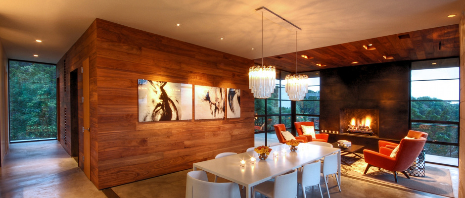 Wood paneling by Stikwood via Stikwood.com. Wood paneling by Stikwood via Stikwood.com.