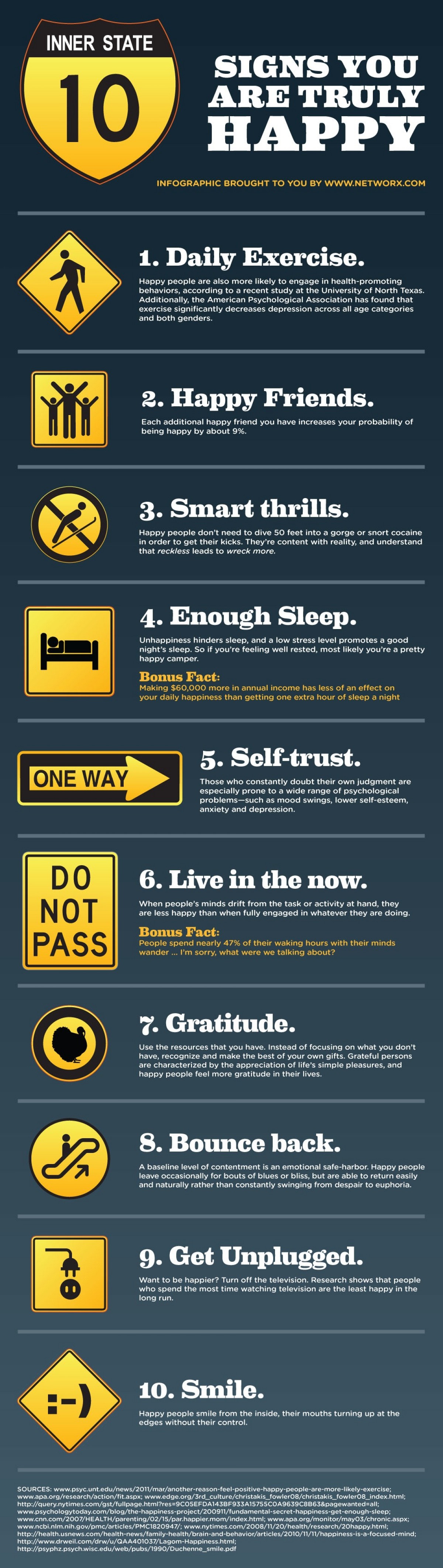 10 Signs of True Happiness