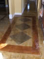acid stained floor