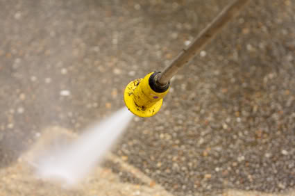 power washing concrete