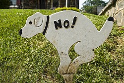 This sign is cute, but probably ineffective.  Photo by mslavick on Flickr.
