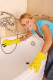 bathroom cleaning