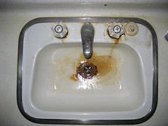the waters very hard to drink