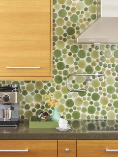 Creative glass tile backsplash Creative glass tile backsplash