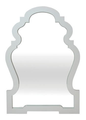 The Jonathan Adler Queen Anne Mirror via Layla Grace