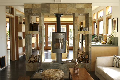 Modern trim in a remodeled Craftsman house.  Jeremy Levine Design/Flickr.