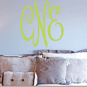 Wall monogram from Three Hip Chicks