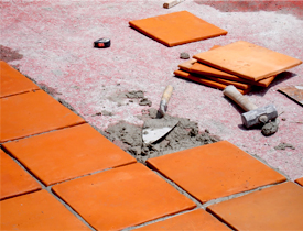 unglazed quarry tile