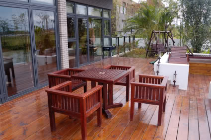 backyard wood deck