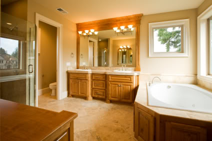 Bathroom with separate toilet