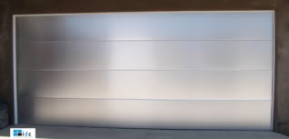 stainless steel garage door