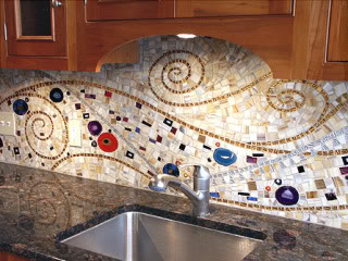 Colorful backsplash design Colorful backsplash design