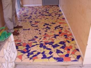 Mosaic floor tile Mosaic floor tile