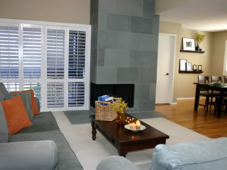 Slate fireplace surround