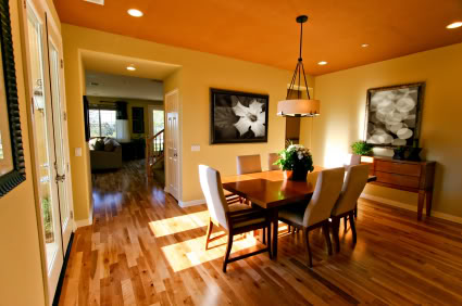 Spacious dining room