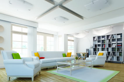 Living room with light Living room with light