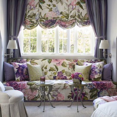 matching fabric draperies