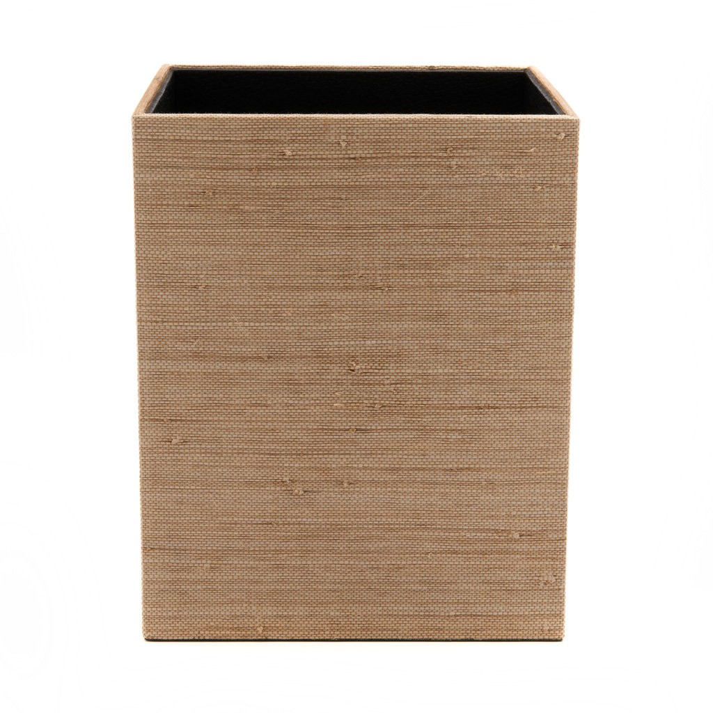 The Raffia Square Wastebasket from Waterworks The Raffia Square Wastebasket from Waterworks