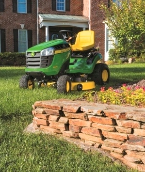 Easy maintenance lawn tractor/courtesy of John Deere Easy maintenance lawn tractor/courtesy of John Deere
