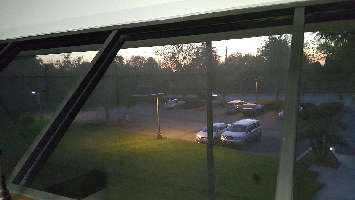 BEFORE Non-functional parking lot lights