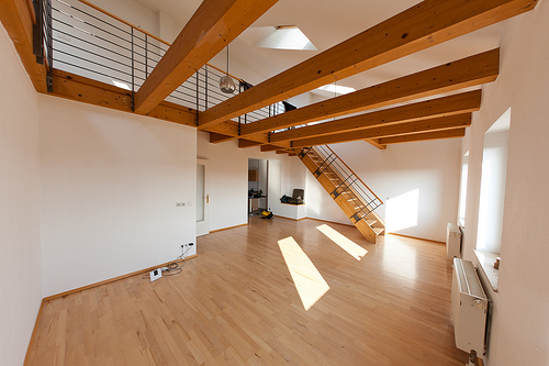 Empty Berlin apartment, just before leaving