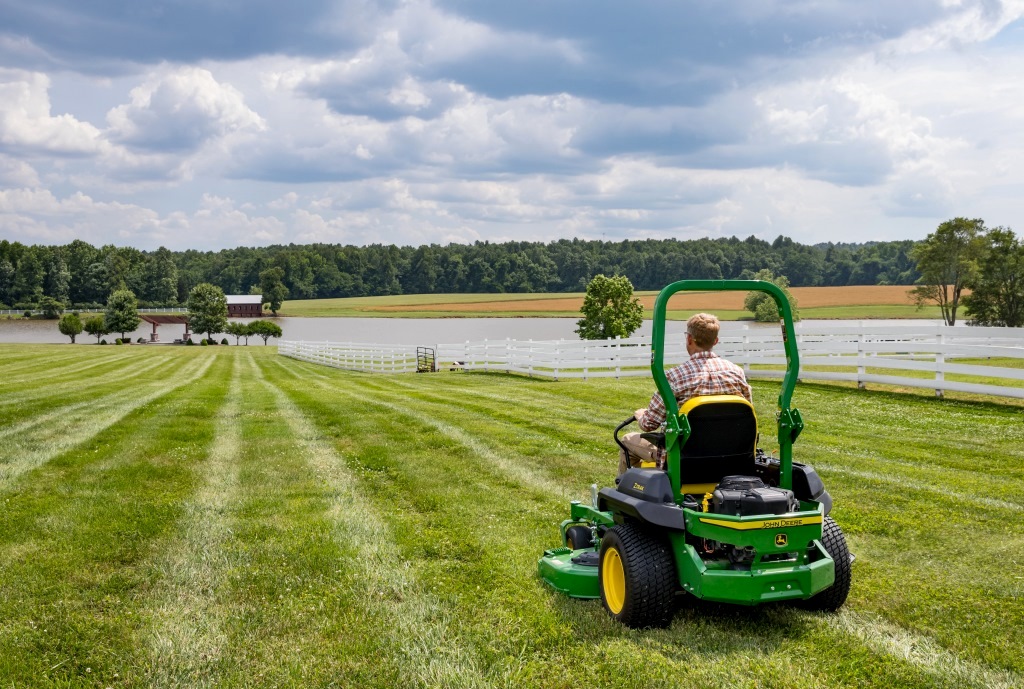 Lawn striping/courtesy John Deere Lawn striping/courtesy John Deere