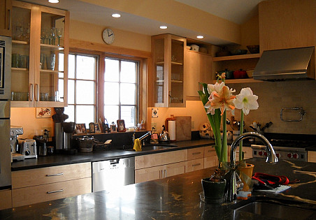 The Brydens' kitchen remodel shows how to mix country and modern style.