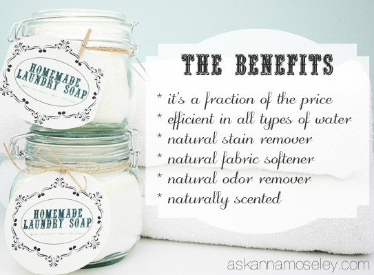 The benefits of homemade laundry detergent The benefits of homemade laundry detergent