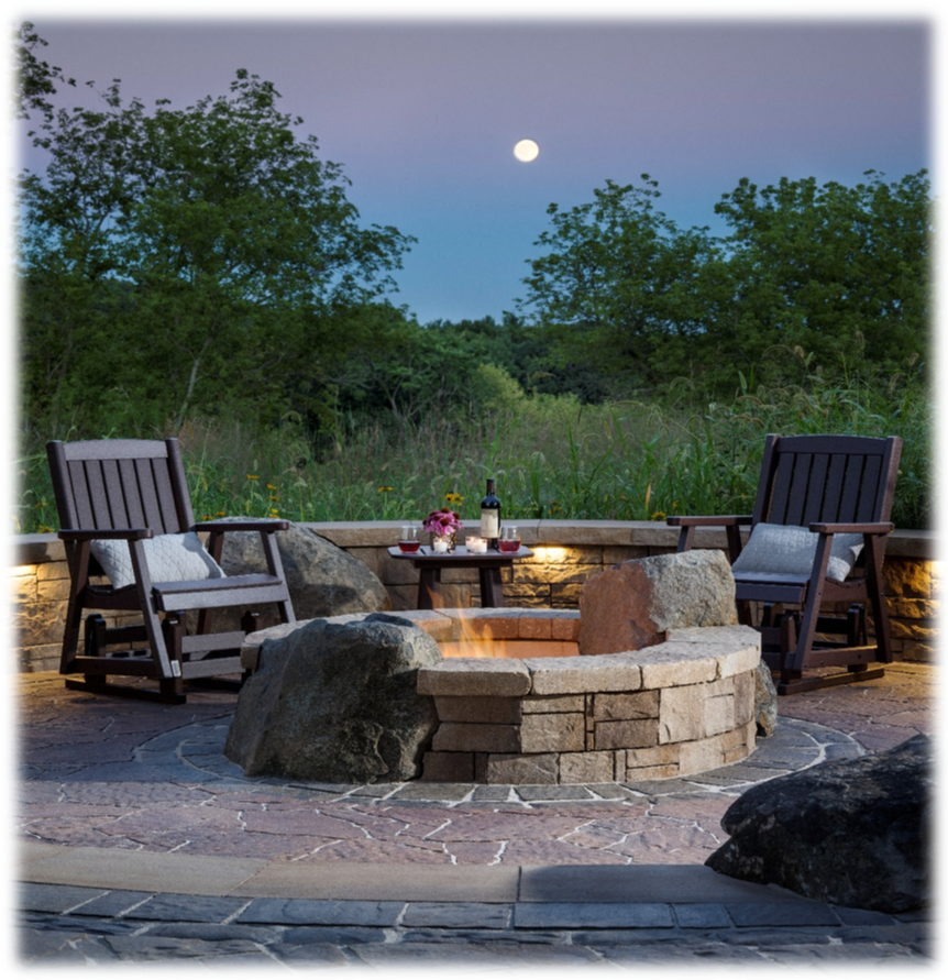 Outdoor living room/courtesy of Belgard Outdoor living room/courtesy of Belgard