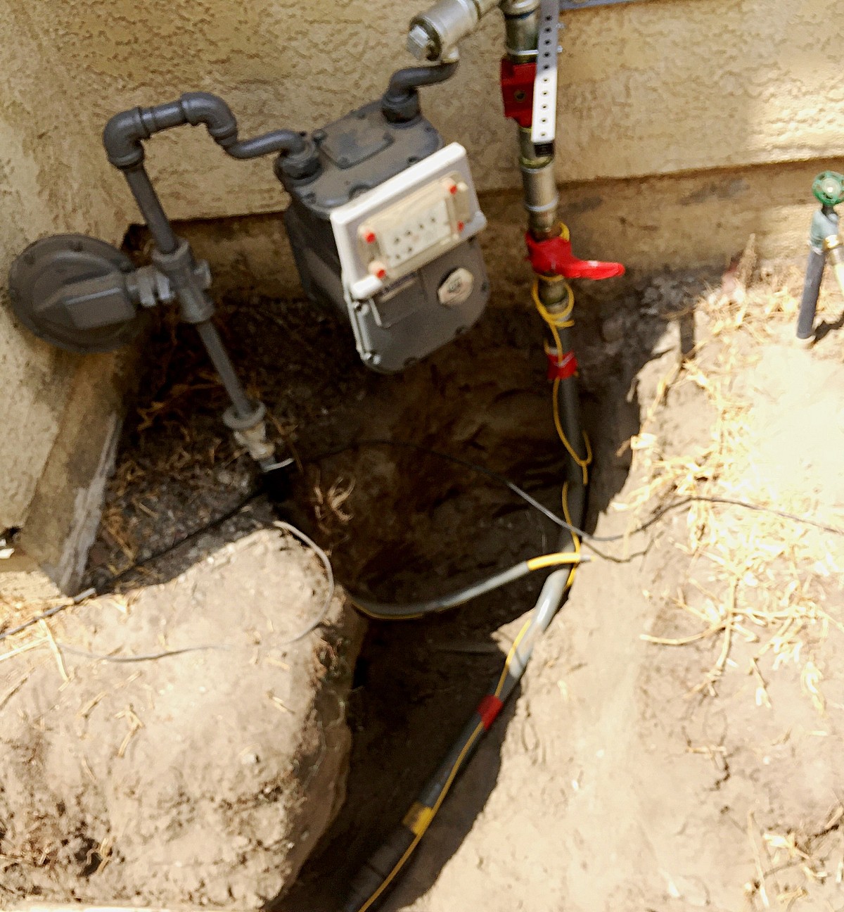 Gas line installation Gas line installation